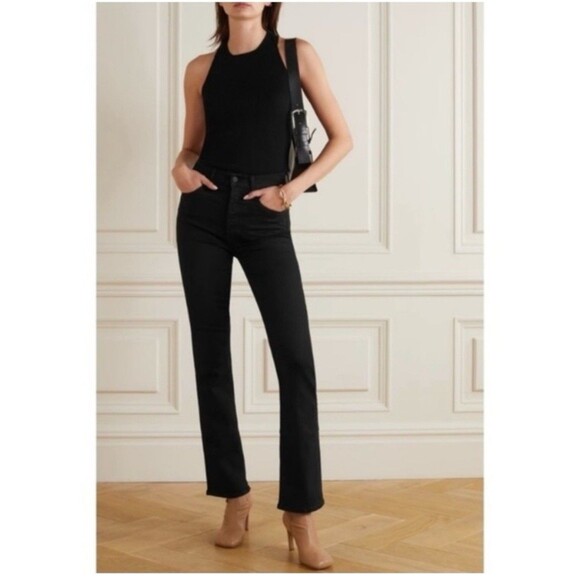 Mother Denim The Tripper Ankle Jeans Size 32 Color:Not Guilty Faded Black - Picture 1 of 16